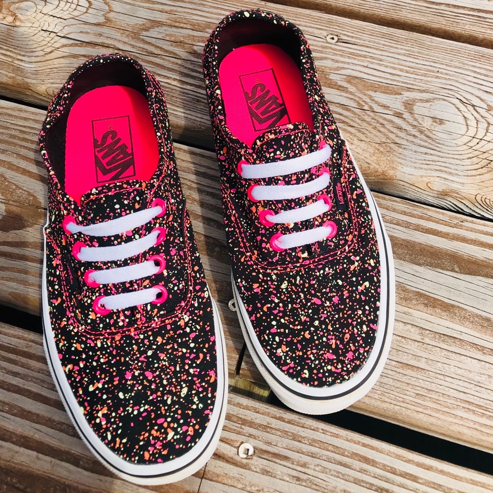 Limited Edition Black light Vans shoes